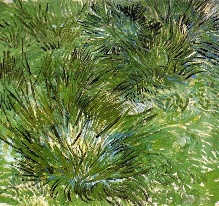 Vincent van Gogh Oil Painting - Clumps of Grass