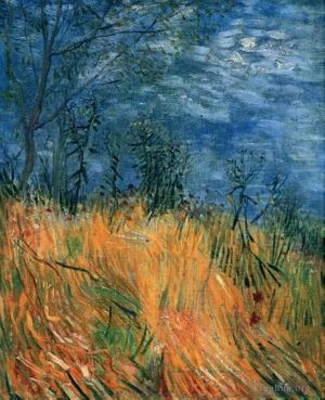 Artist Vincent van Gogh's Work - Edge of a Wheatfield with Poppies