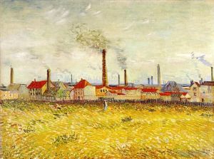 Artist Vincent van Gogh's Work - Factories at Asnières Seen from the Quai de Clichy