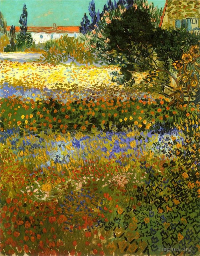 Vincent van Gogh Oil Painting - Flowering Garden