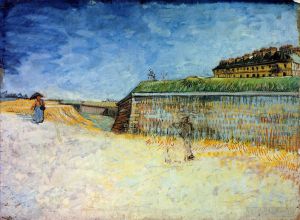 Artist Vincent van Gogh's Work - Fortifications of Paris with Houses