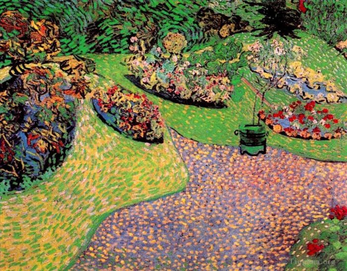 Vincent van Gogh Oil Painting - Garden in Auvers