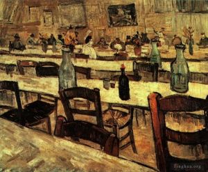 Artist Vincent van Gogh's Work - Interior of a Restaurant in Arles