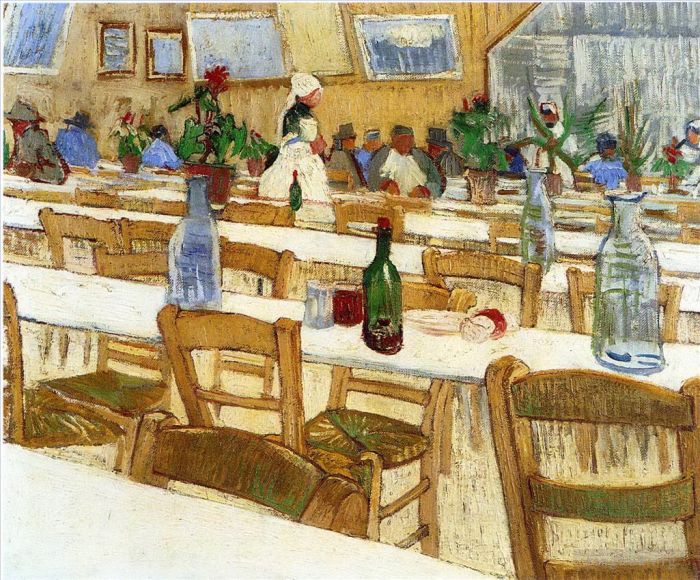 Vincent van Gogh Oil Painting - Interior of a Restaurant