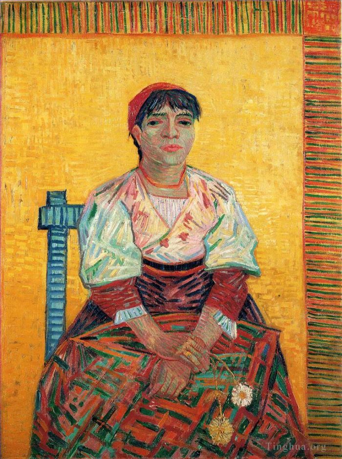 Vincent van Gogh Oil Painting - Italian Woman Agostina Segatori