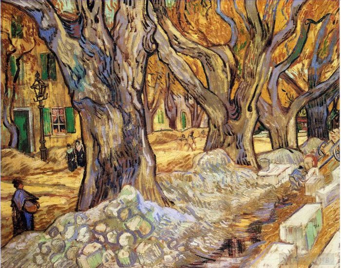 Vincent van Gogh Oil Painting - Large Plane Trees