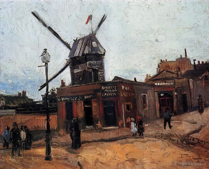 Vincent van Gogh Oil Painting - Le Moulin de la Galette
