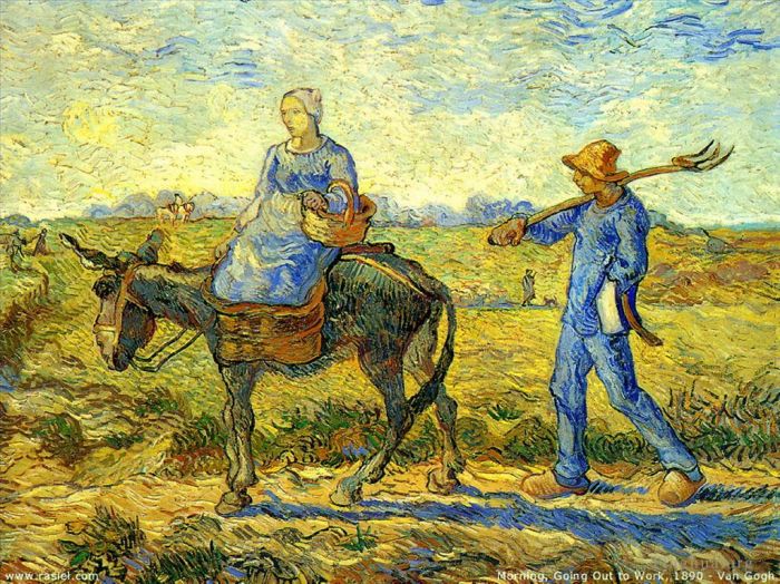 Vincent van Gogh Oil Painting - Morning Going to Work