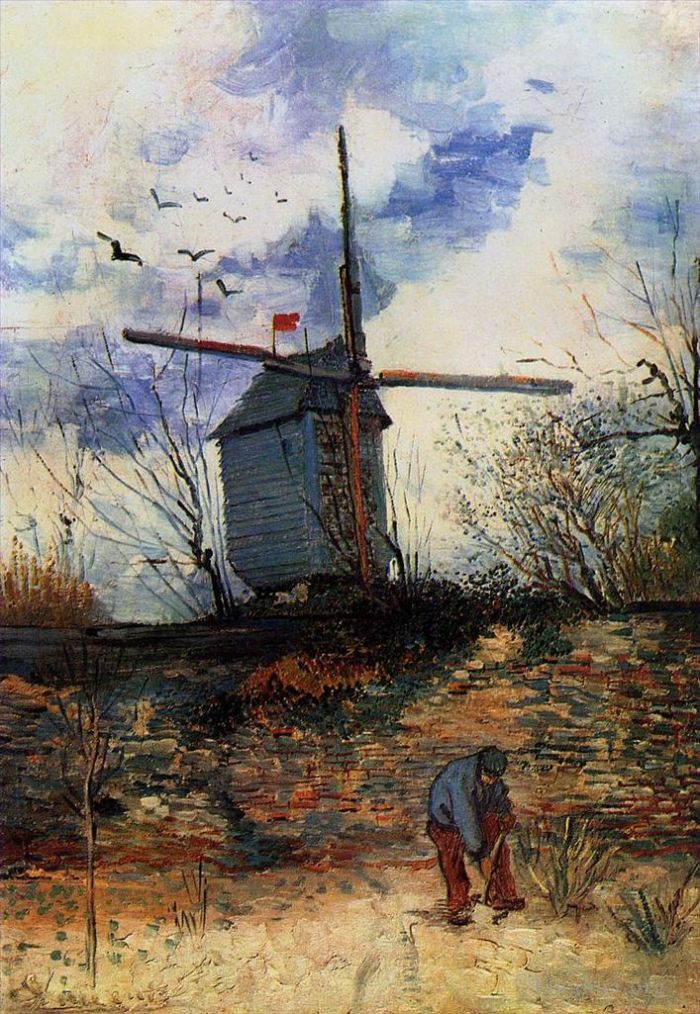 Vincent van Gogh Oil Painting - Moulin de la Galette
