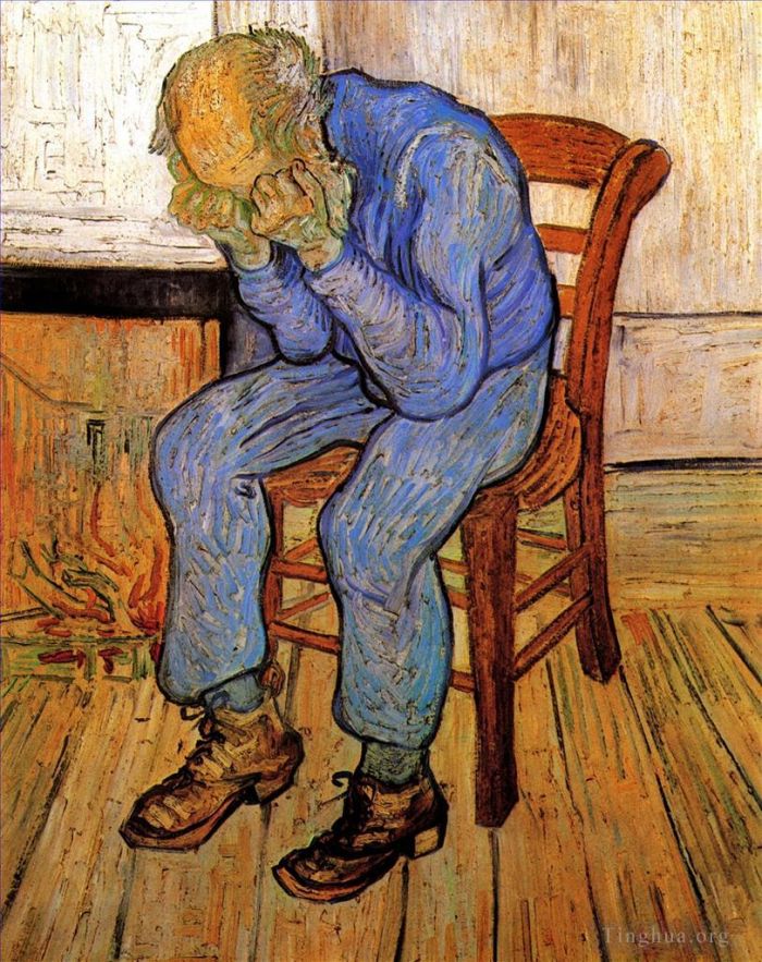 Vincent van Gogh Oil Painting - Old Man in Sorrow On the Threshold of Eternity