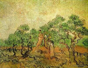Artist Vincent van Gogh's Work - Olive Picking 3