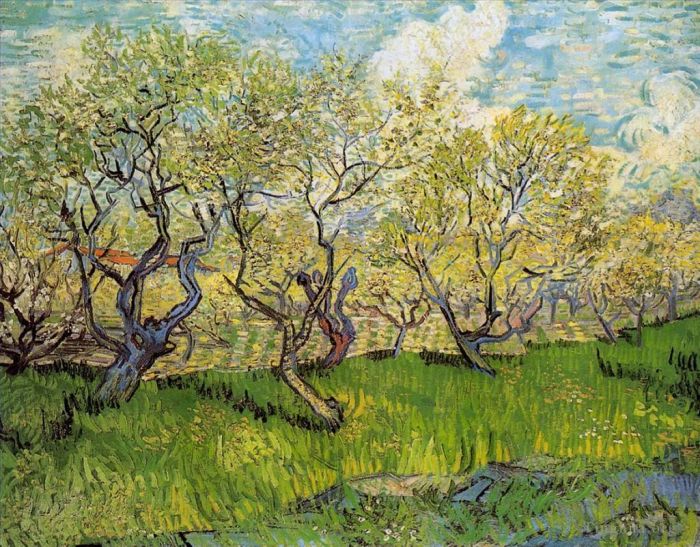 Vincent van Gogh Oil Painting - Orchard in Blossom 3