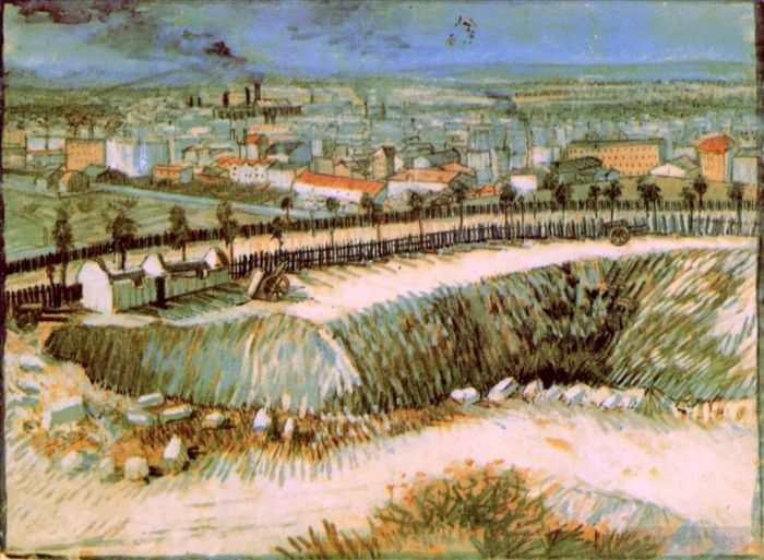 Vincent van Gogh Oil Painting - Outskirts of Paris near Montmartre 2