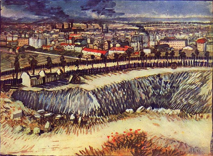 Vincent van Gogh Oil Painting - Outskirts of Paris near Montmartre