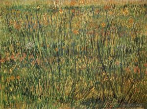 Artist Vincent van Gogh's Work - Pasture in Bloom