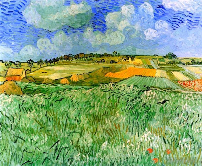 Vincent van Gogh Oil Painting - Plain near Auvers