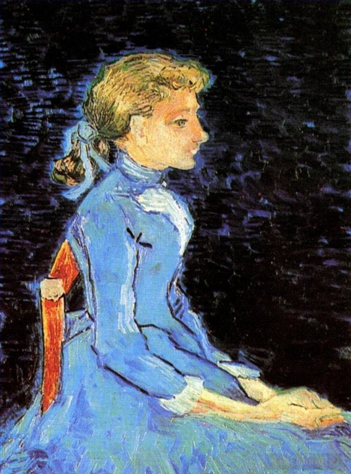 Vincent van Gogh Oil Painting - Portrait of Adeline Ravoux 2