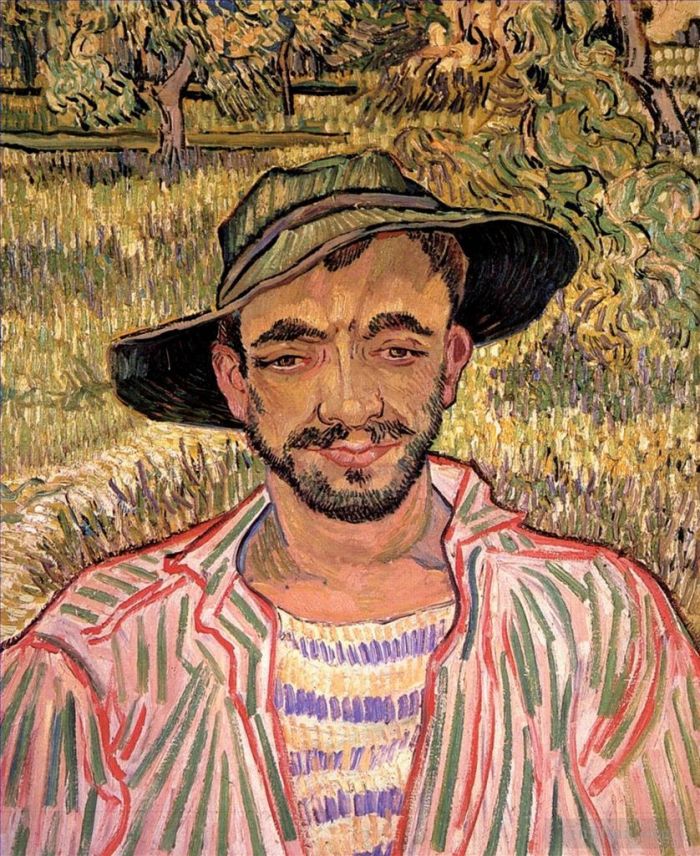 Vincent van Gogh Oil Painting - Portrait of a Young Peasant