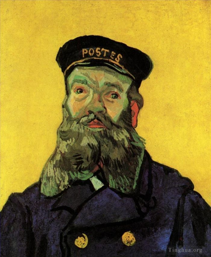 Vincent van Gogh Oil Painting - Portrait of the Postman Joseph Roulin 3