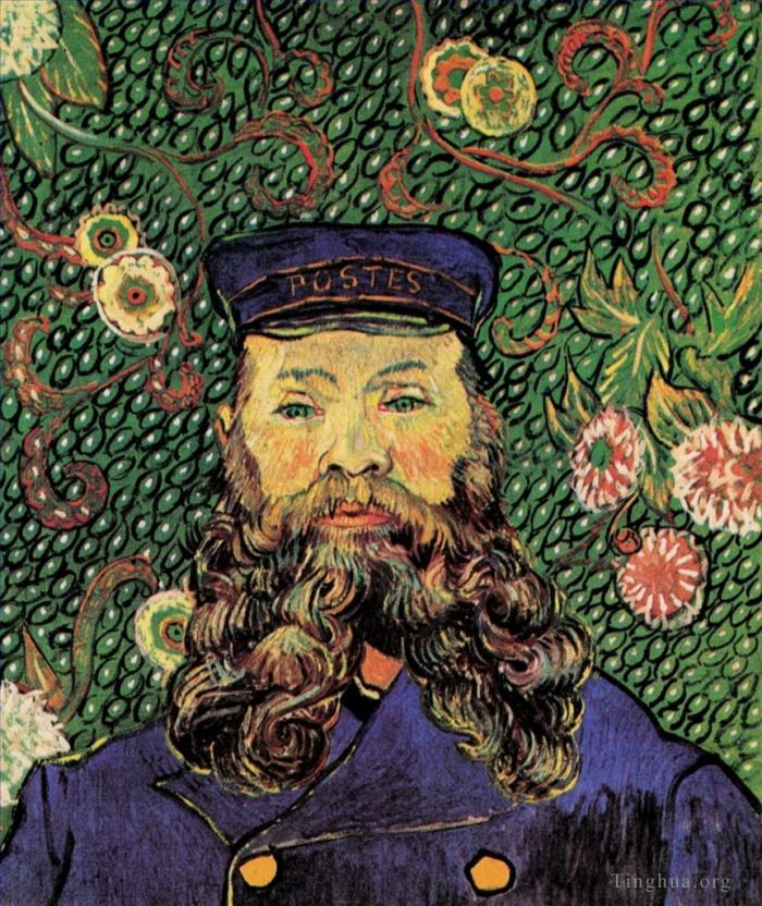 Vincent van Gogh Oil Painting - Portrait of the postman Joseph Roulin