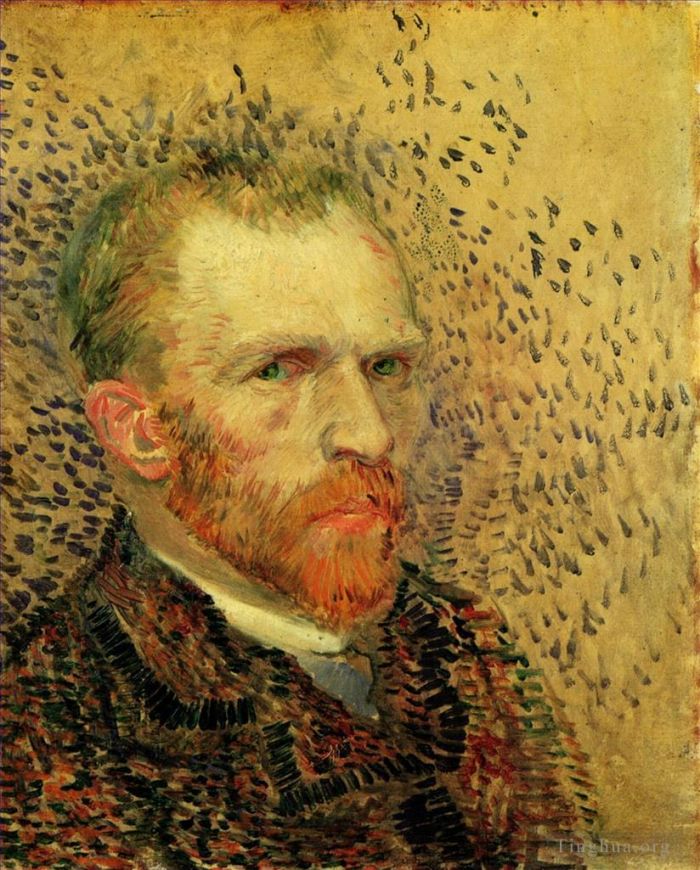 Vincent van Gogh Oil Painting - Self Portrait 1884