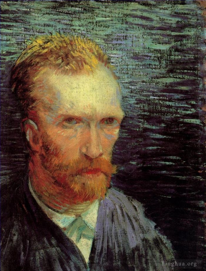 Vincent van Gogh Oil Painting - Self Portrait 1885