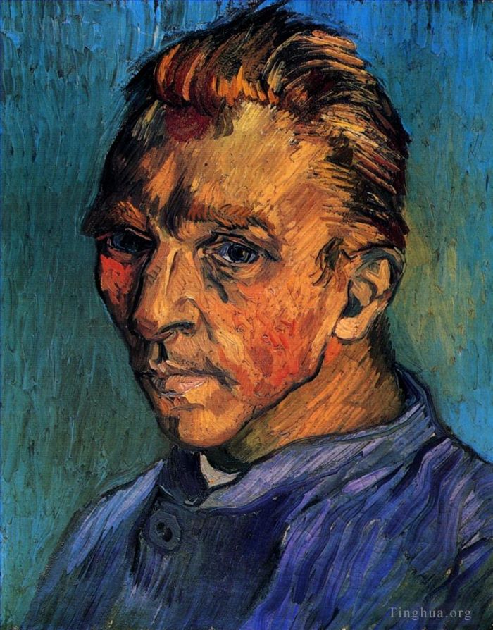 Vincent van Gogh Oil Painting - Self Portrait 1889