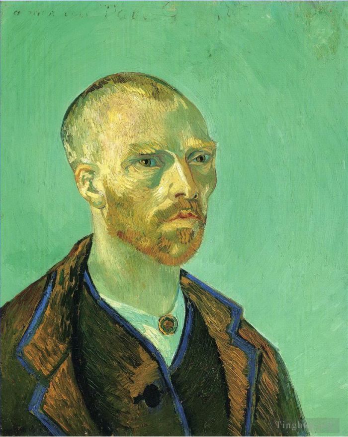 Vincent van Gogh Oil Painting - Self Portrait Dedicated to Paul Gauguin