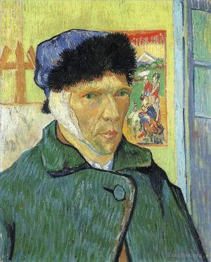 Artist Vincent van Gogh's Work - Self Portrait with Bandaged Ear 2