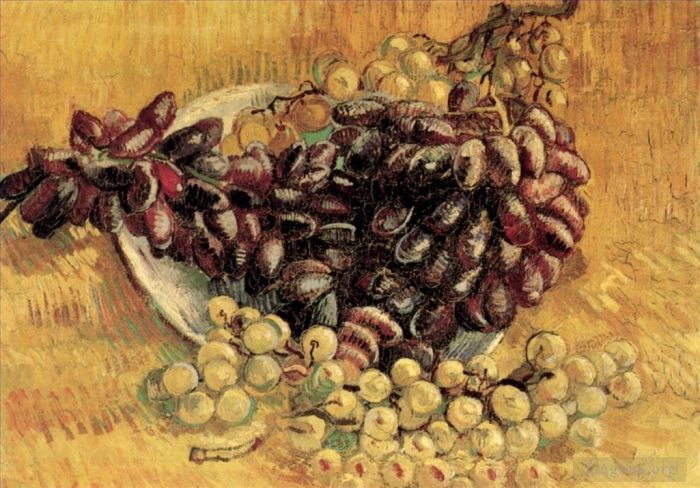 Vincent van Gogh Oil Painting - Still Life with Grapes