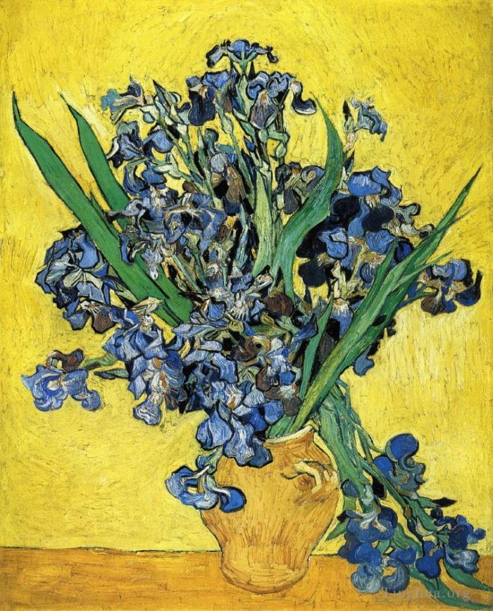 Vincent van Gogh Oil Painting - Still Life with Irises