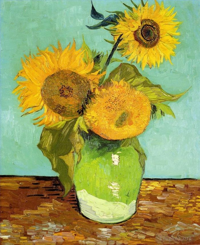 Vincent van Gogh Oil Painting - Sunflowers