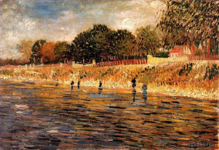 Vincent van Gogh Oil Painting - The Banks of the Seine