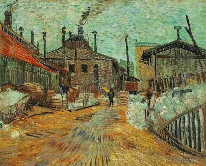 Vincent van Gogh Oil Painting - The Factory at Asnières