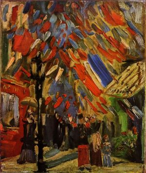 Artist Vincent van Gogh's Work - The Fourteenth of July Celebration in Paris