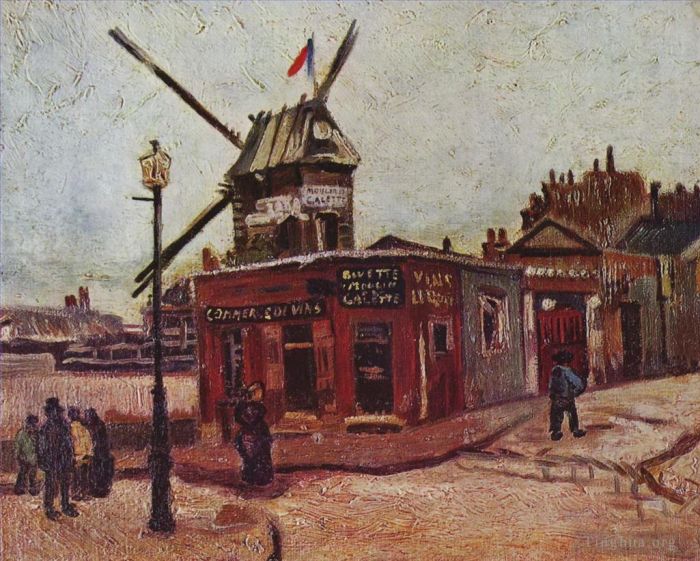 Vincent van Gogh Oil Painting - The Moulin de la Galette