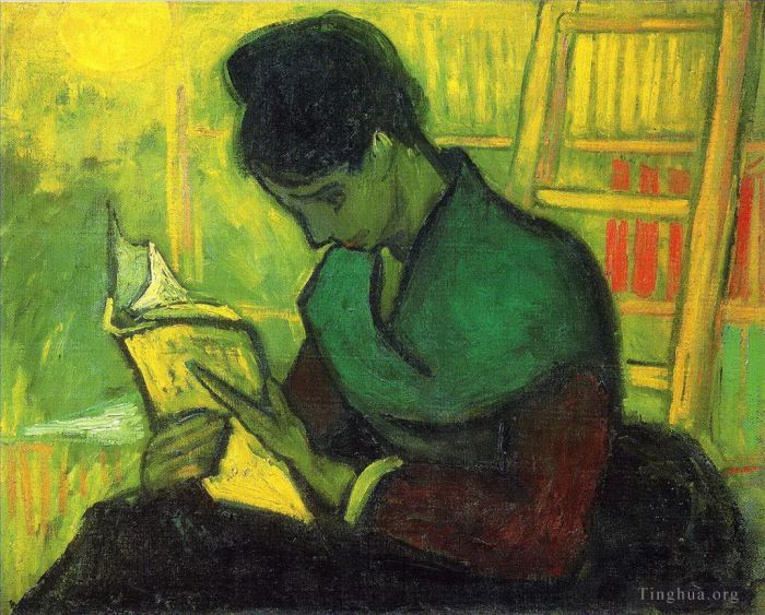 Vincent van Gogh Oil Painting - The Novel Reader