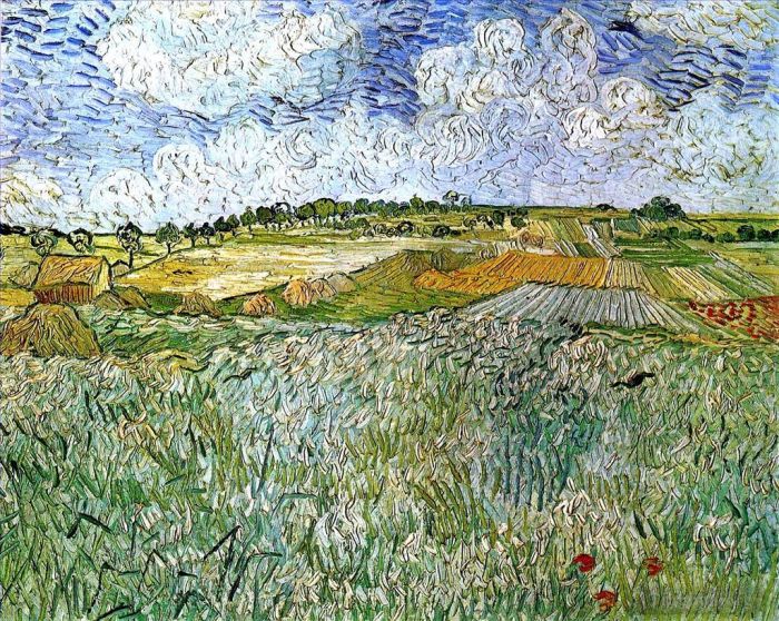 Vincent van Gogh Oil Painting - The Plain at Auvers