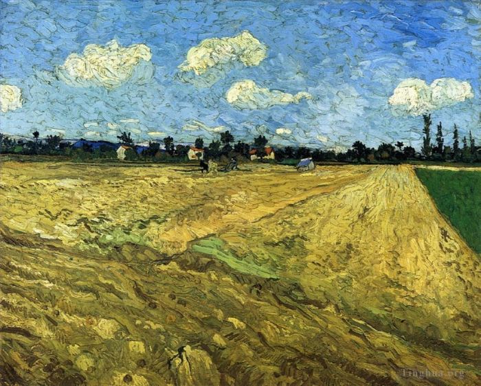Vincent van Gogh Oil Painting - The Ploughed Field