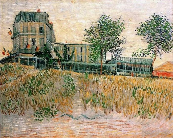 Vincent van Gogh Oil Painting - The Restaurant de la Sirène at Asnières