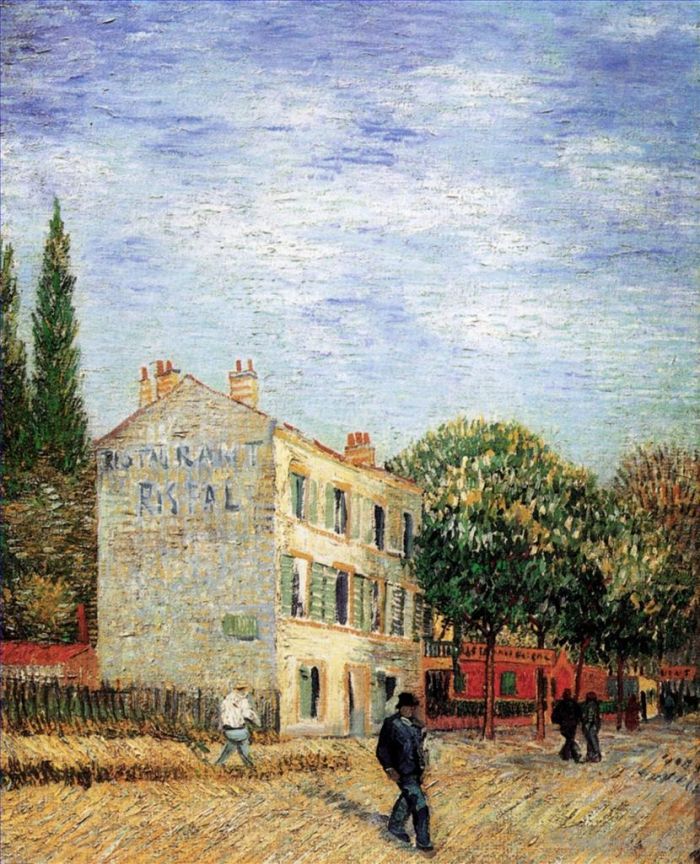 Vincent van Gogh Oil Painting - The Rispal Restaurant at Asnières