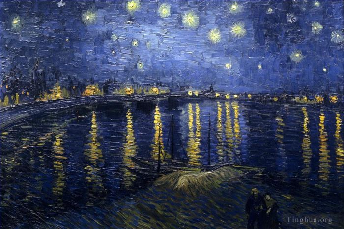 Vincent van Gogh Oil Painting - Starry Night Over the Rhône