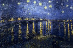 Artist Vincent van Gogh's Work - Starry Night Over the Rhône