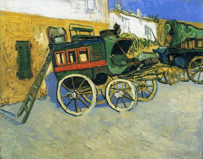 Vincent van Gogh Oil Painting - The Tarascon Diligence