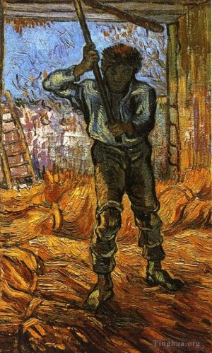 Artist Vincent van Gogh's Work - The Thresher after Millet