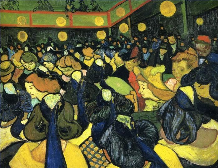 Vincent van Gogh Oil Painting - The ballroom at Arles
