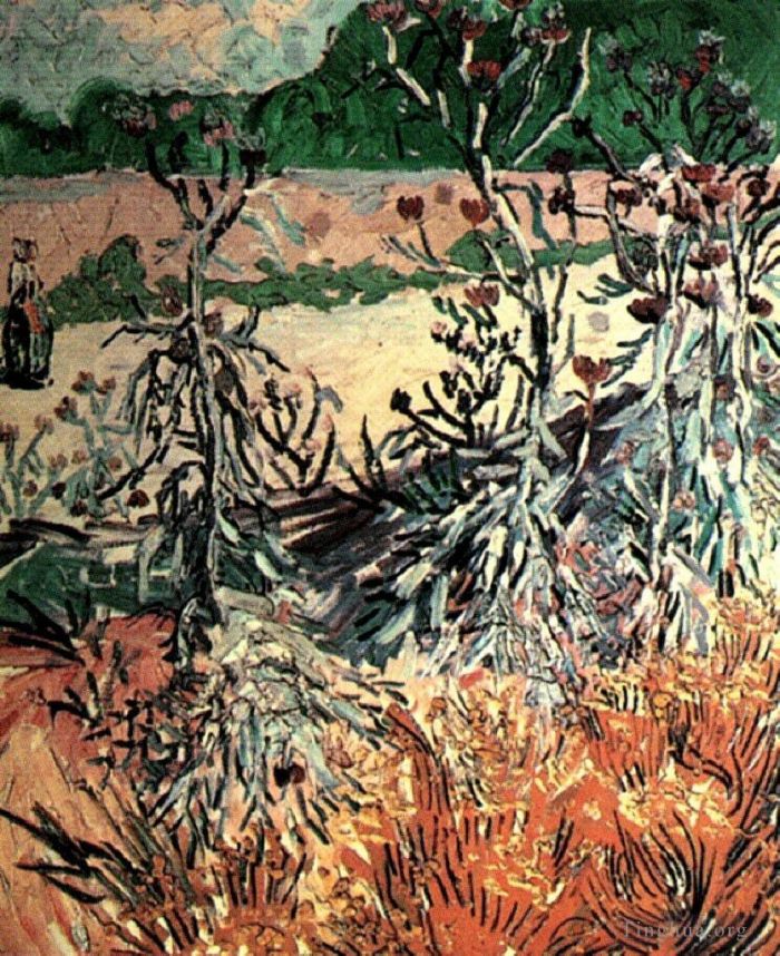 Vincent van Gogh Oil Painting - Thistles