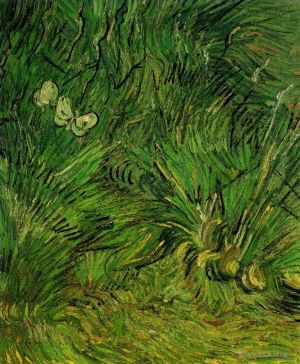 Artist Vincent van Gogh's Work - Two White Butterflies