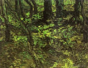 Artist Vincent van Gogh's Work - Undergrowth with Ivy