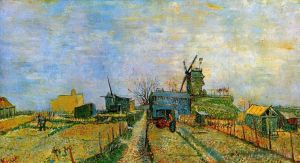 Artist Vincent van Gogh's Work - Vegetable Gardens in Montmartre 2